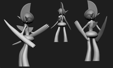 Pokemon Ralts Kirlia Gardevoir And Gallade 3d Model 3d Printable