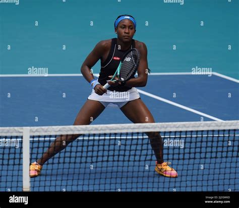 Miami Gardens Fl Usa St Apr Coco Gauff Catherine Mcnally Vs