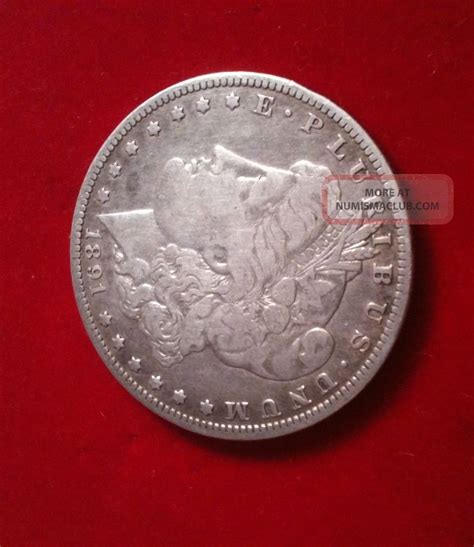 1891 Silver One Dollar Coin U. S. A, Pre - Owned