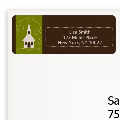 Church Baptism / Christening return address labels | Baptism ...