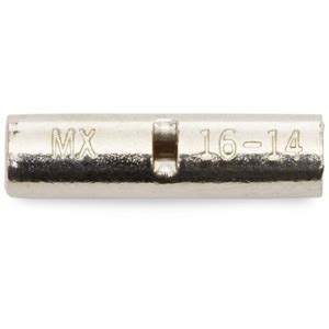 16 14 AWG Non Insulated High Temperature Heavy Duty Butt Connector