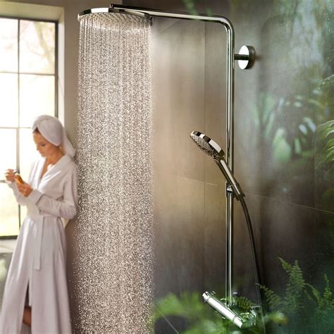 Hansgrohe Raindance Select S Showerpipe Jet With Powderrain Chrome