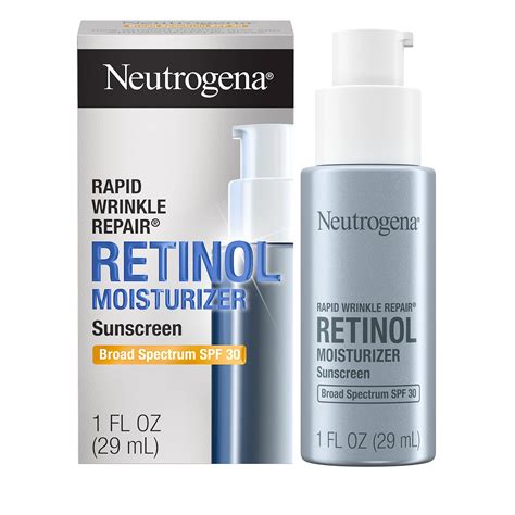 1-Oz Neutrogena Rapid Wrinkle Repair Retinol SPF 30 Face Moisturizer ...