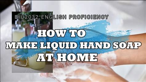 How To Make Liquid Soap At Home Very Simple Ingredient A