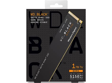 WD WD Black Drive SN770 NVMe SSD 1TB kopen? | MediaMarkt