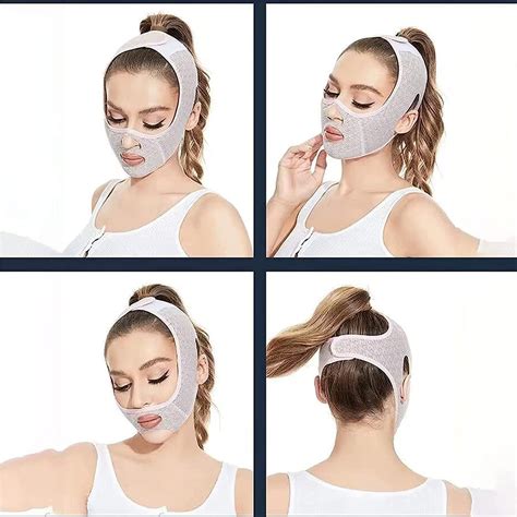 Gdsafs Beauty Face Sculpting Sleep Mask V Line Lifting Mask Double Chin