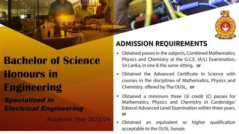 Bachelor Of Science Honours In Engineering Electrical Engineering