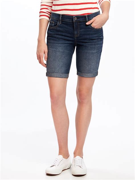 Skinny Denim Bermudas For Women 9 Old Navy