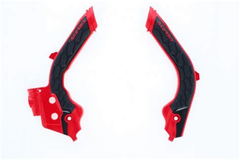 Acerbis X Grip Frame Beschermers Zwart Rood Husqvarna Tc Fc