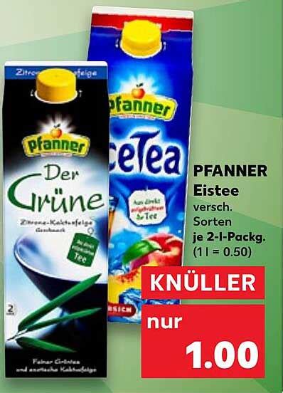 Pfanner Eistee Angebot Bei Kaufland Prospekte De