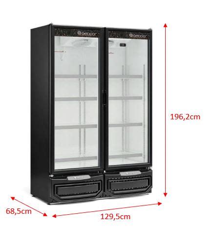 Refrigerador Vertical Conveni Ncia Portas Preto Gcvr V Gelopar