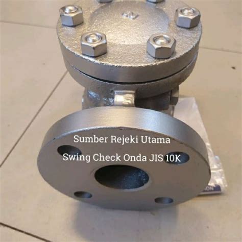 Promo Swing Check Valve Onda Cast Iron Jis K Flange Inch Diskon