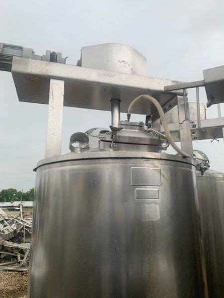 Used Gallon Stainless Steel Jacketed Mix Tank Fv Internal Psi