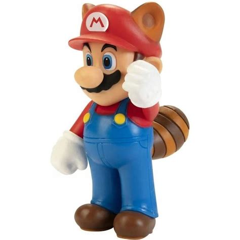 Super Mario Jakks Pacific Oryginalna Ruchoma Figurka Raccoon Mario Cm