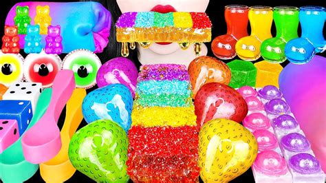 ASMR RAINBOW DESSERTS 신기한 무지개 디저트 RAINBOW DRINKS EYEBALL GUMMY KOHAKUTO