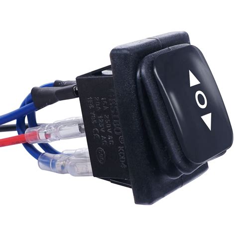 Buy Mankk Waterproof Polarity Reverse Latching Rocker Switch V Dc