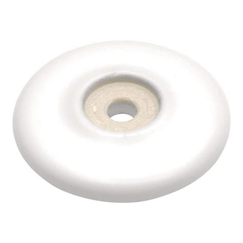 Hickory Hardware Tranquility 2 116 In H White Knob Backplate P69 W