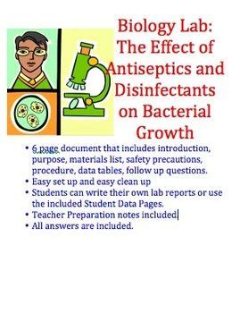 Effect Of Antiseptics And Disinfectants On Bacterial Growth Biology