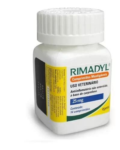 Rimadyl 25 Mg 14 Comprimidos Zoetis Carprofeno Inflamatório