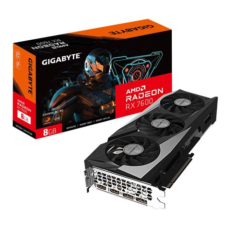 Gigabyte Amd Radeon Rx 7600 Gaming Overclocked Triple Fan 8gb Gddr6