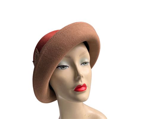 Women Wool Felt Cloche Hat Vintage Style Cloche Hat Classic Etsy