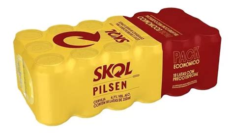 Cerveja Skol Pilsen Lata Ml Multipack Caixa C Un Mercadolivre