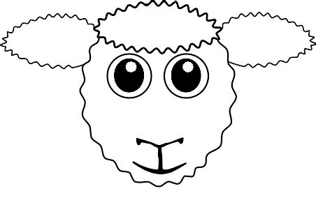 Sheep Face Clip Art at Clker.com - vector clip art online, royalty free ...