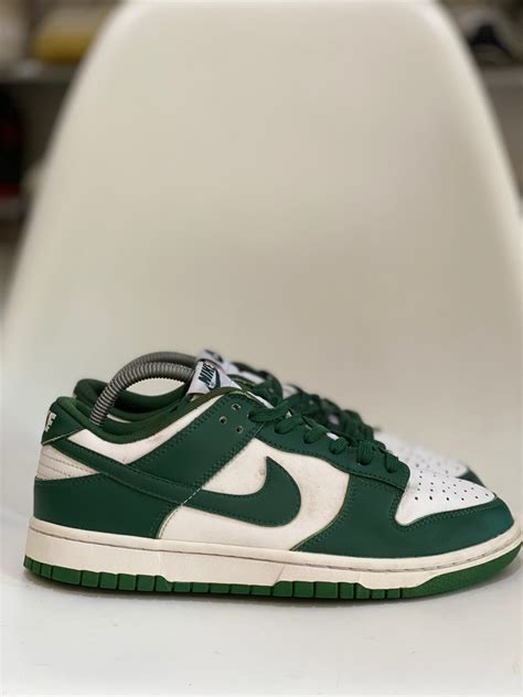 Nike Dunk Low Spartan Green Fesyen Pria Sepatu Sneakers Di Carousell