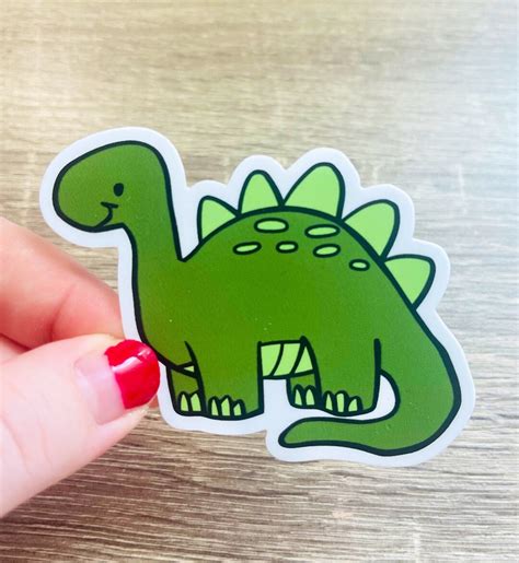 Dinosaur Sticker, Cute Dinosaur Sticker, Dinosaur Lover Stickers ...