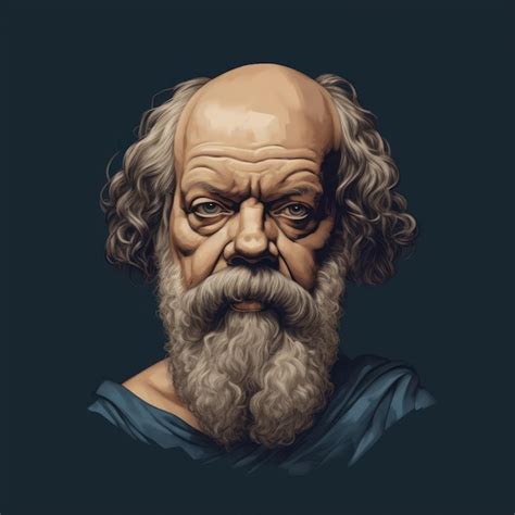 Premium Photo An Artistic Interpretation Of A Portrait Of Socrates