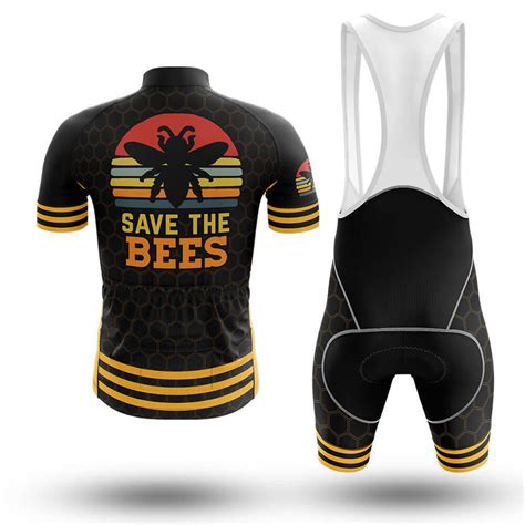 The Bees - Men's Cycling Kit Bike Jersey and Bib Shorts - Global Cycling Gear