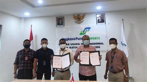 Bandara Samrat Manado Teken Mou Peningkatan Pelayanan Dan Keamanan