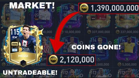 Market Is Back In Fifa Mobile Coins Disappeared Untradeable Tots