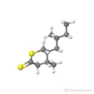 4R 5S 4 Methyl 5 2R 2 Methylbutyl Thiane 2 Thione Structure