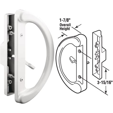 Prime Line Standard Reversible Surface Mount Sliding Patio Door Handle