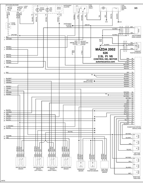 Mazda Diagramas Control Del Motor Graphics Esquemas