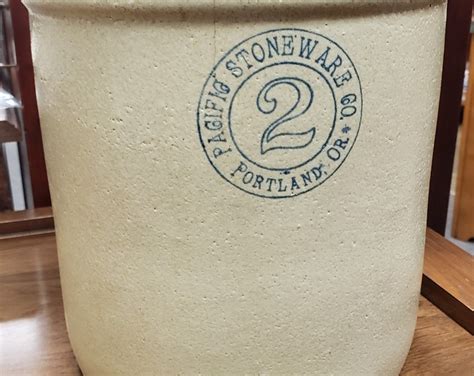 Vintage 1940s 2 Gallon Pacific Stoneware Co Crock Pot From Portland