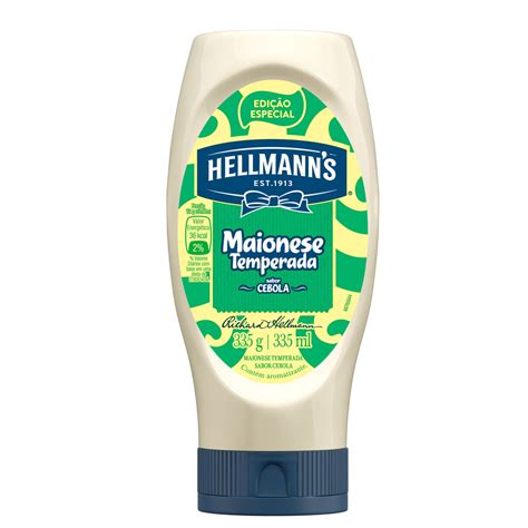 Maionese Temperada Cebola Hellmann S Squeeze G P O De A Car