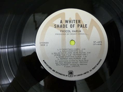 Procol Harum A Whiter Shade Of Pale Lp Record Vinyl Album Ebay