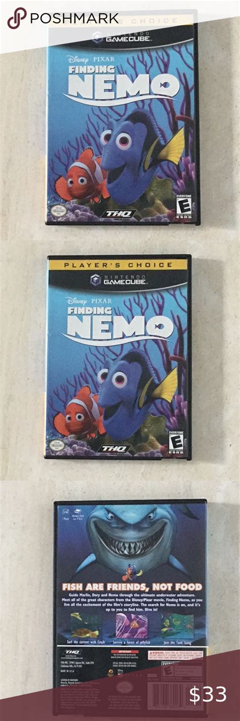 Disney Pixar Finding Nemo Game Nintendo Gamecube Complete In Box Cib