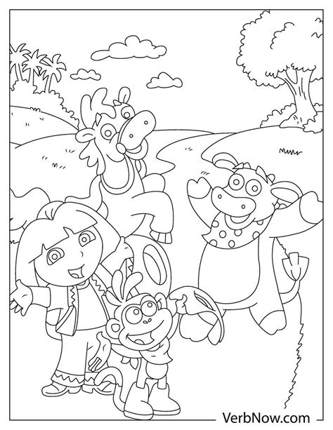 Free DORA Coloring Pages for Download (Printable PDF)