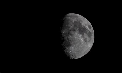 Waxing Gibbous Moon Photography