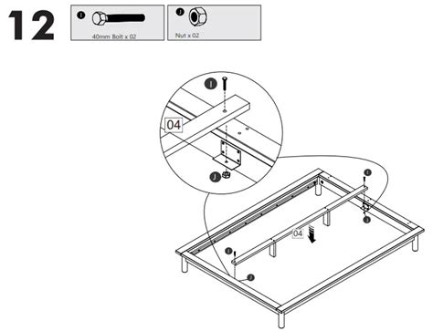 Habitat Akio Double Platform Bed Frame Instruction Manual