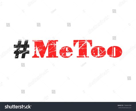 Hashtag Metoo Illustration On White Background Stock Illustration