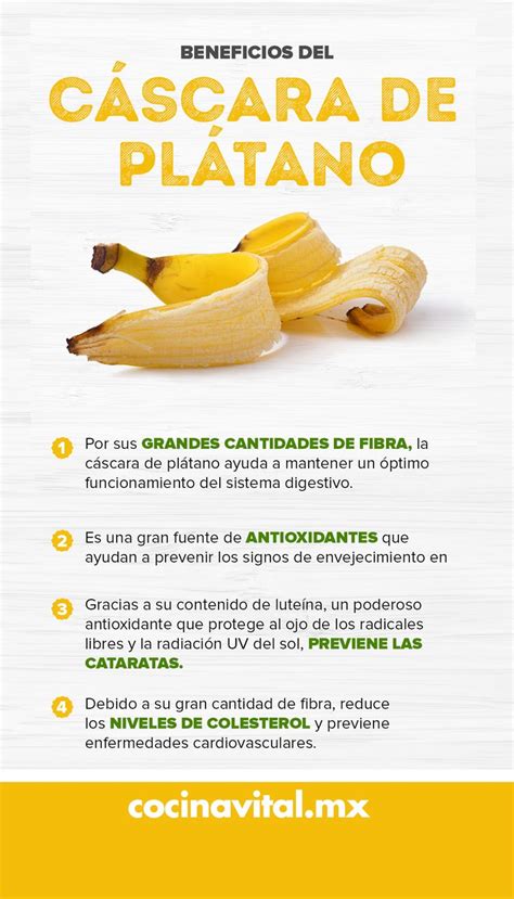 7 Beneficios De La Cáscara De Plátano Que No Conocías Cocina Vital Frutas Y Verduras