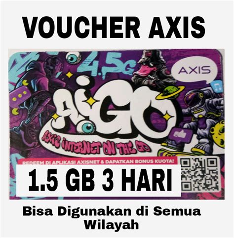 Voucher Axis Aigo 500 Mb Nasional 1 Gb Lokal 3 Hari Lazada Indonesia