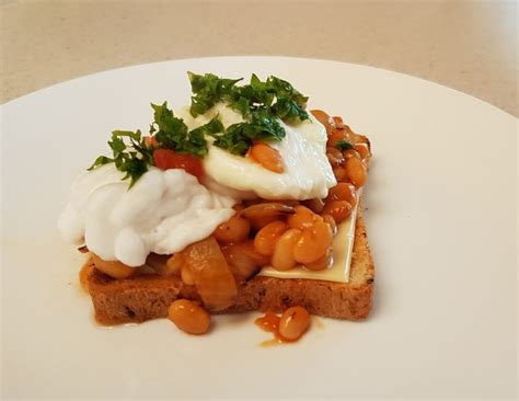 Baked Beans And Poached Egg On Toast Contemporary Flavour