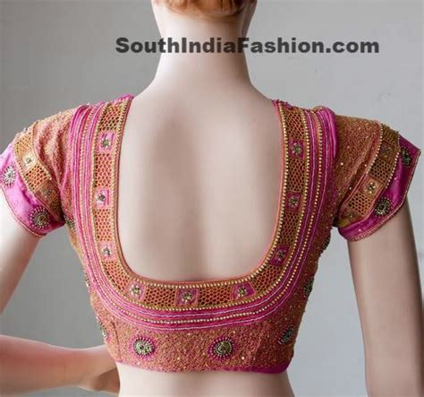 Cut Work Saree Blouse South India Fashion