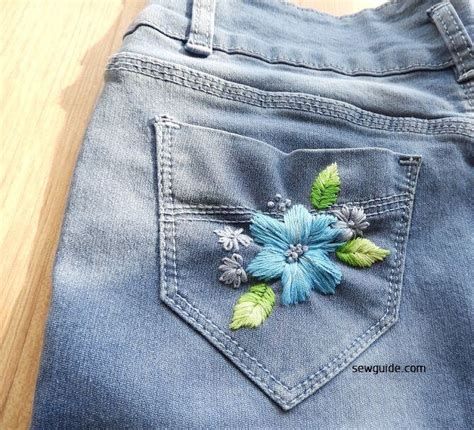 Embroidered Jeans Diy Tutorial And 5 Best Positions For Jeans Embroidery Designs Sewguide