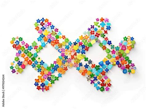 colorful mathematical symbols    greater  signs